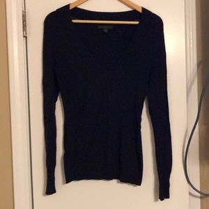 Black v neck sweater